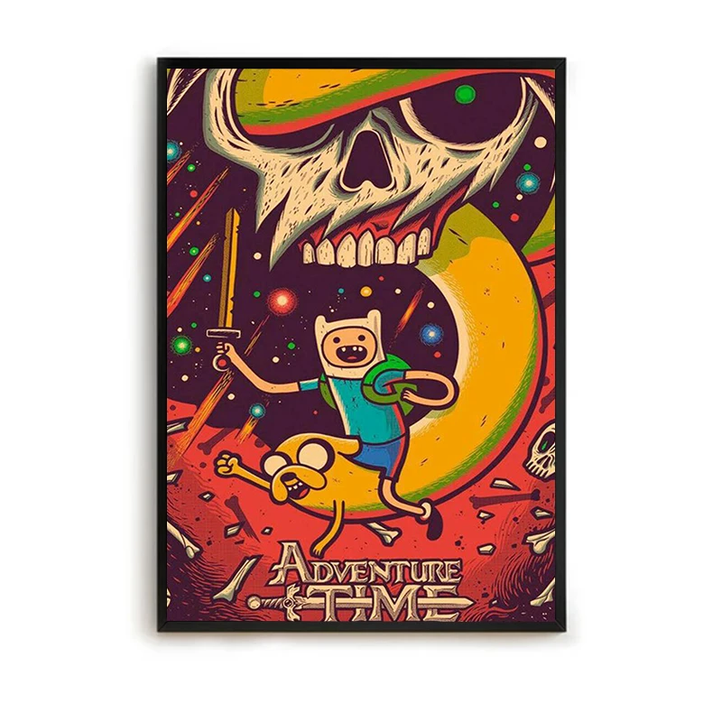 

Wall Posters Adventure Time Cartoon Poster Paintings for Bedroom Decoration Painting on Canvas Wall Art Room Decor Decorative