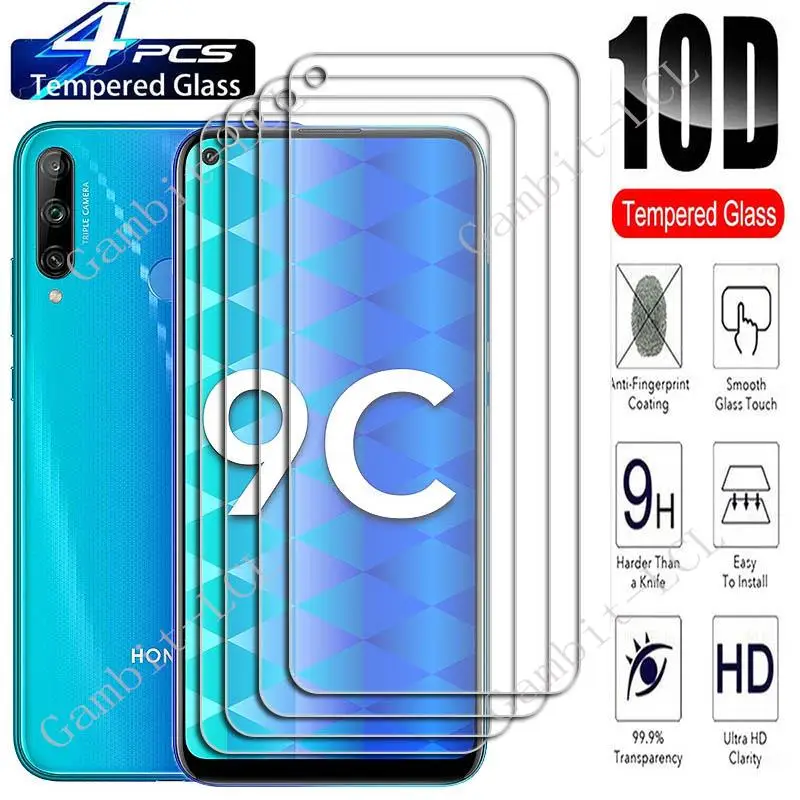 4 шт., защитное закаленное стекло для Honor 9C 6,39 дюйма