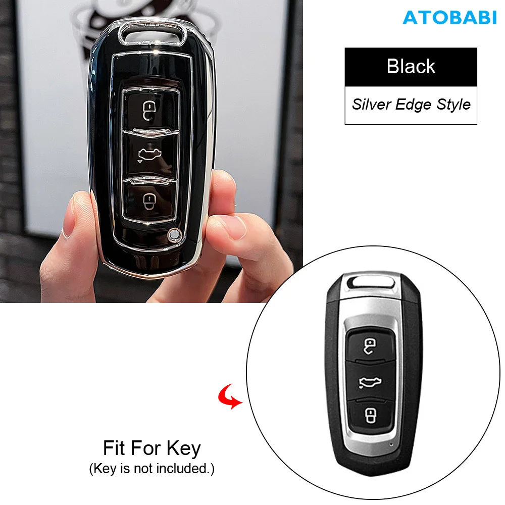 

Чехол для автомобильного ключа из ТПУ для Geely 2018 2019 2020 Atlas Emgrand X7 GS GT Boyue с дистанционным управлением, Защитные Чехлы, автомобильные аксессуары