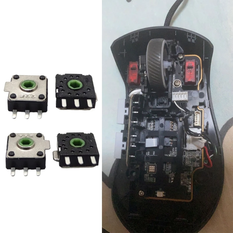 Для мыши ROGGladiusIII MambaElite зеленые ядра колеса кодеры декодеры X3UF