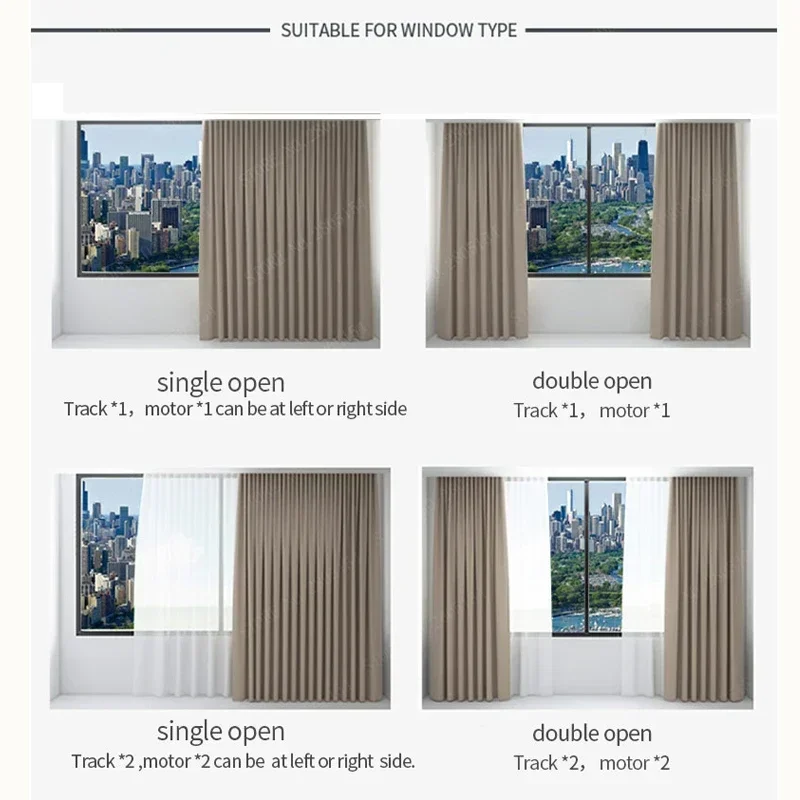 Фото Dooya Smart Private Curtain Track Custom Zigbee электрическое управление карнизом для двигателя Aqara C3 B1/A1/Tuya Wi-Fi ZNCLDJ11LM №5