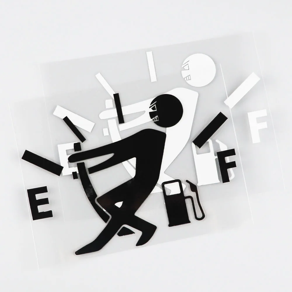 QYPF высокая потребление газа наклейка топливный датчик пустые наклейки забавные