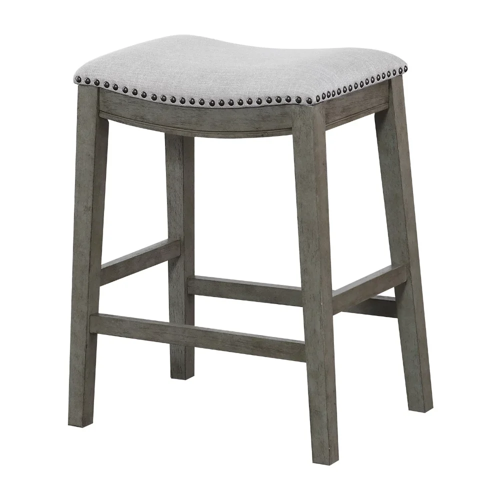 

Metro Bar Stool, Grey, Set of 2, Counter Stools ,Small Stool, Indoor Furniture, Living Room Furniture, Simple and Modern