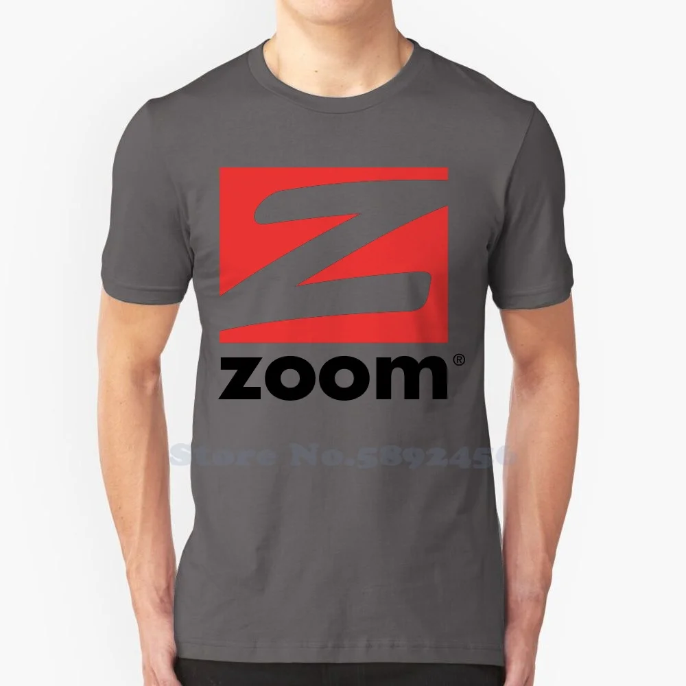 

Повседневная футболка с логотипом телефоники Zoom, высококачественные Графические футболки из 100% хлопка