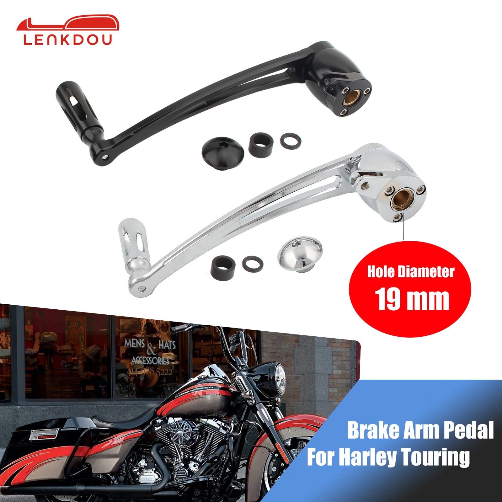 

Brake Arm Pedal Peg Brake Lever For Harley Touring Electra Street Glide Road King FLHR Trike 2014-2021 20 Motorcycle Accessories