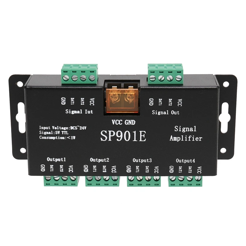 

SP901E LED Pixel WS2812B WS2811 SPI усилитель сигнала ретранслятор для WS2813 SK6812 WS2815 WS2801 SK9822 и т. д. все RGB