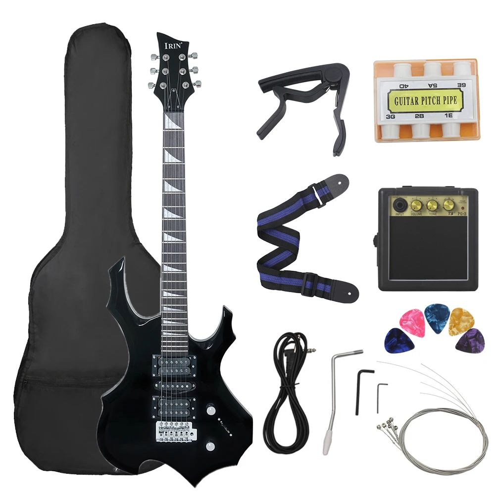 6 Strings Electric Guitar 24 Frets Maple Body  Electric Guitar Guitarra With Bag Speaker Necessary Guitar Parts & Accessories