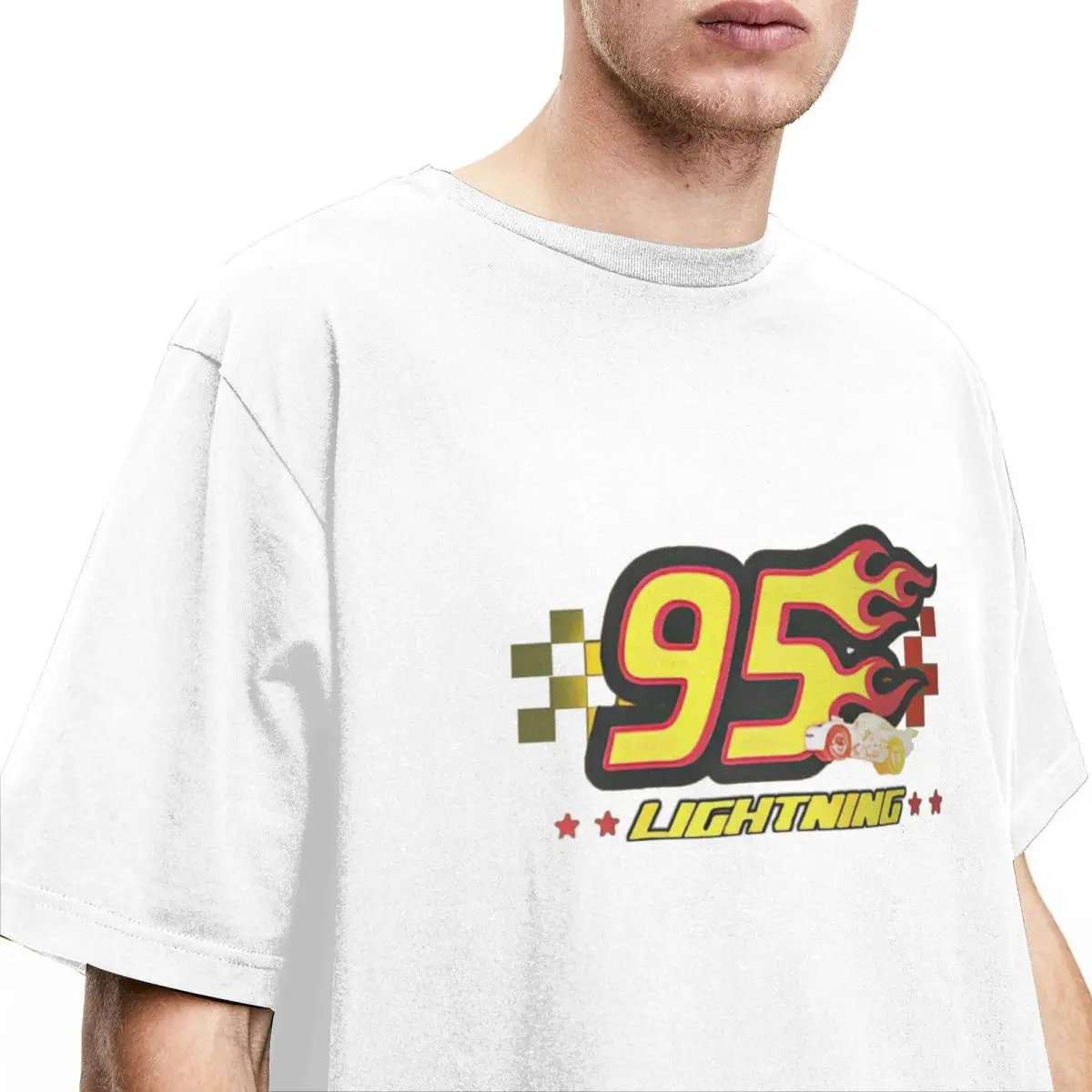 Футболка Cars Lightning McQueen 95 забавная футболка с короткими рукавами летние футболки