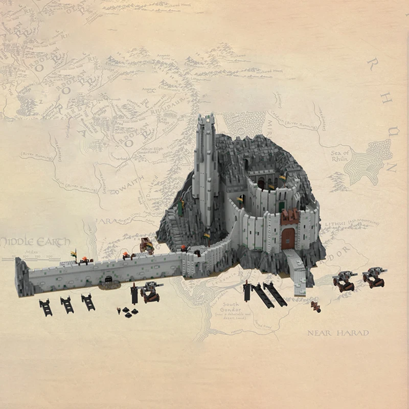 Новинка 15775 шт. строительные блоки MOC Lording из фильма кольцо глубокая модель шлема