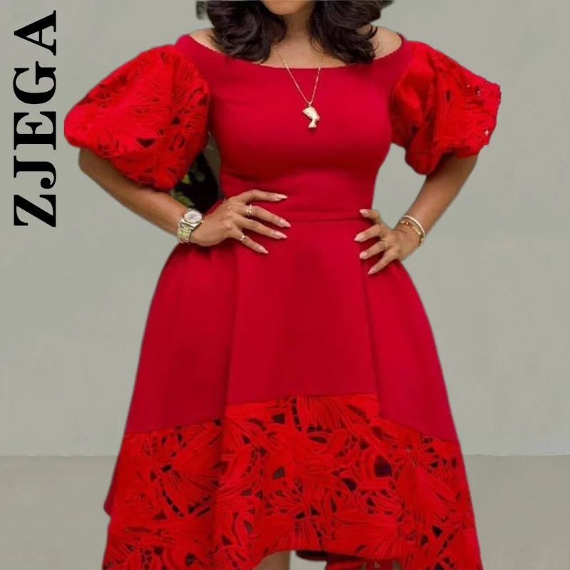 Новинка женское винтажное платье Zjega с рукавом до локтя подходящее ко всему