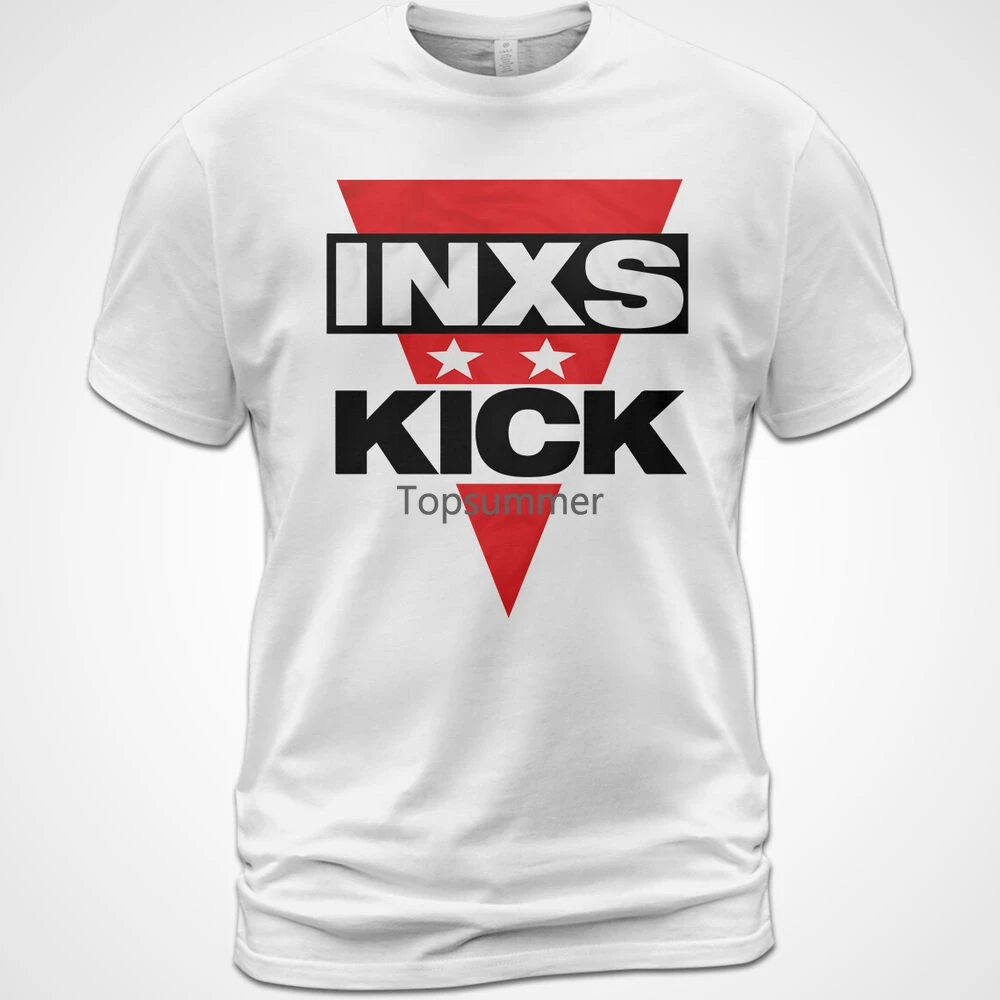 

Cotton T-Shirt Inxs Kick Tee Tim Farriss Kirk Pengilly Garry Gary Beers