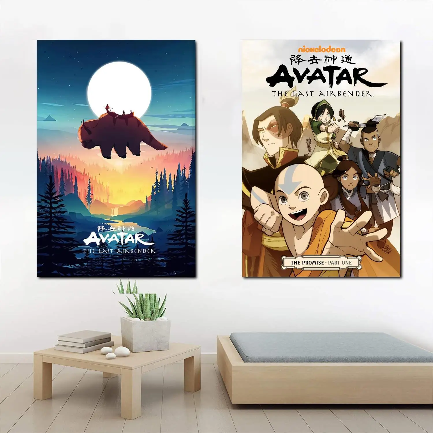 

Avatar The Last Airbender Anime Canvas Art Poster and Wall Art Picture Print Modern Family bedroom Decor Posters