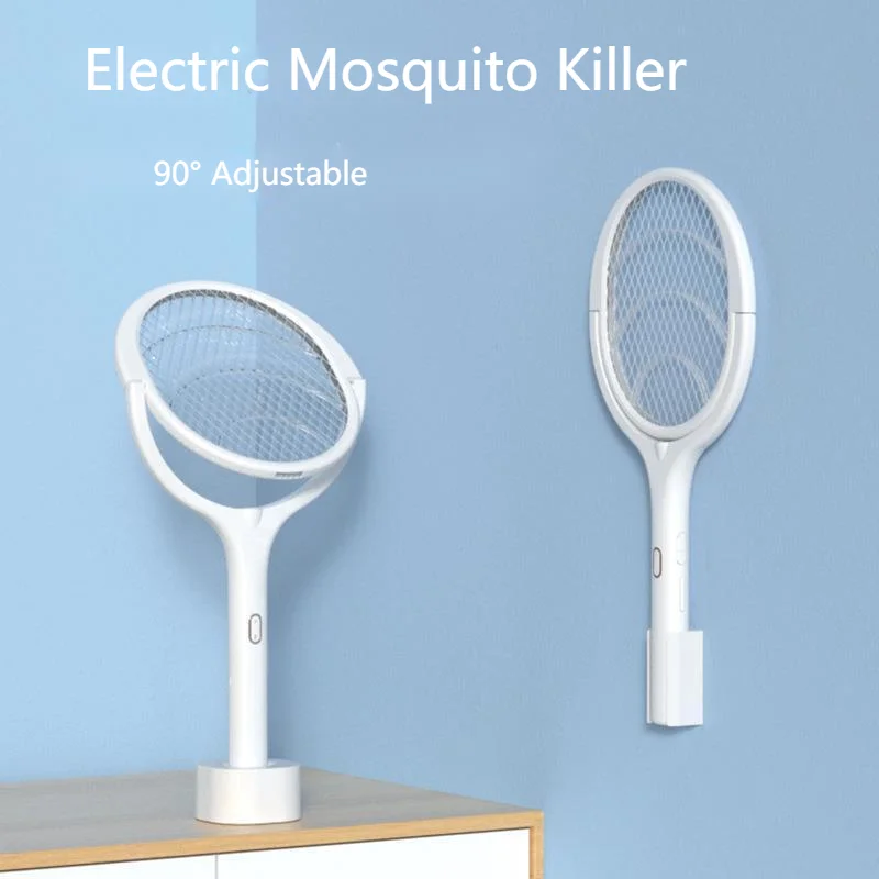 

Electric Mosquito Racket Fly Trap Mosquito Killer Lamp Multifunction Adjustab Bug Zapper Mosquito Swatter USB Mosquito Repellent