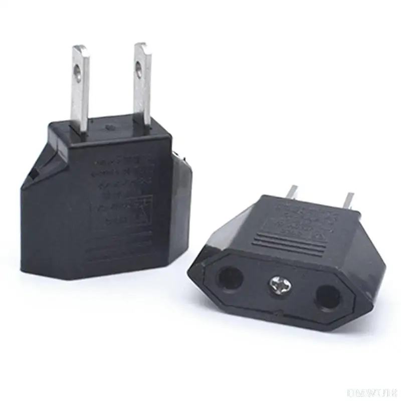 

2 pin European EU To US plug Power Adapter Converter Travel Power Adapter Plug Outlet Converter Socket American Travel Adapter