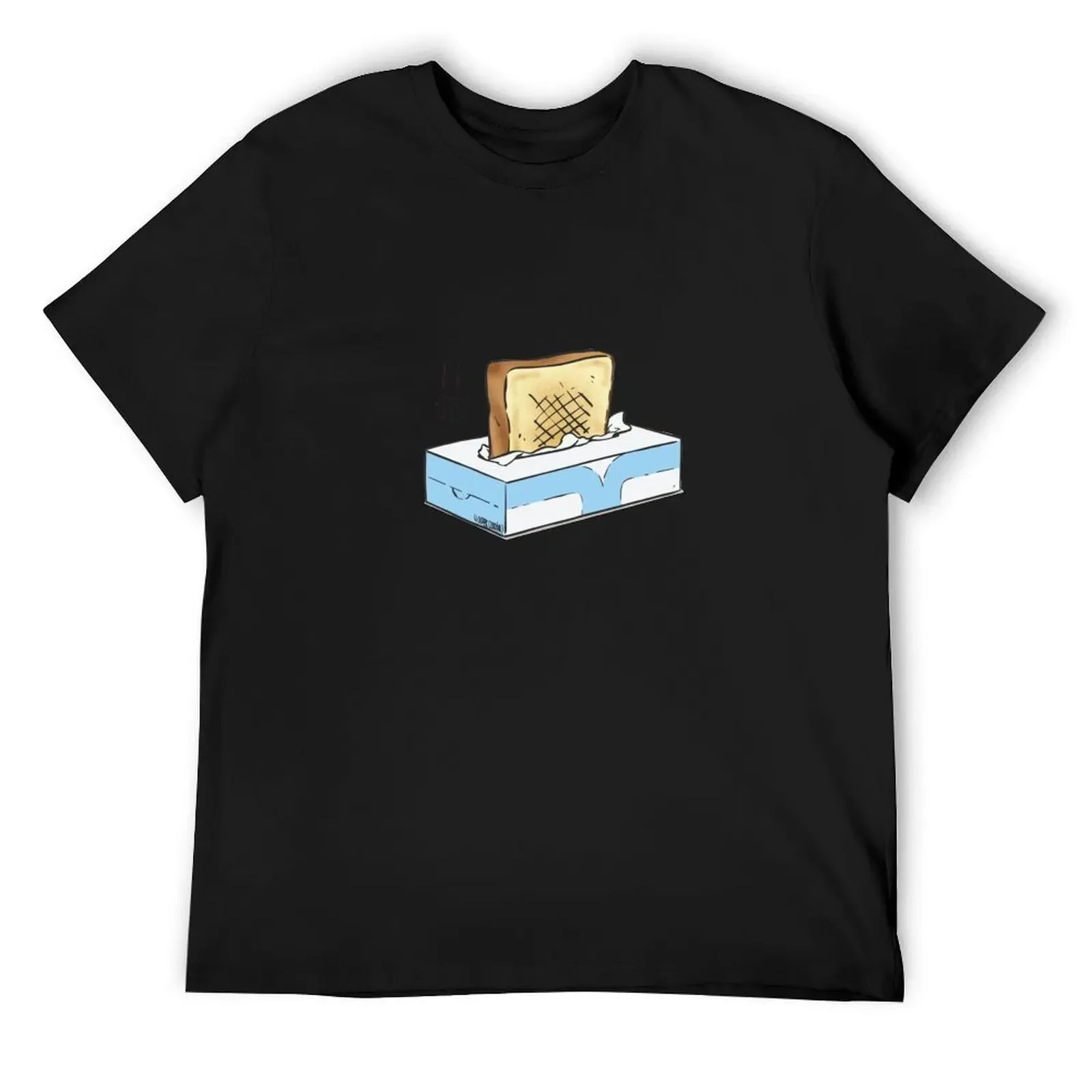 Фото Nichijou-Tissue box, футболка с тостером, одежда в стиле хиппи, футболка большого размера с рисунком, мужская мода №1