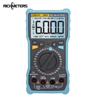 Цифровой мультиметр RICHMETERS 405A, автоматическийручной квадратный вольтметр с разрешением 6000 отсчетов, напряжение переменногопостоянного тока, сопротивление, температура, 20 А