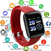 116 plus smart watch men blood pressure waterproof sport smartwatch women heart rate monitor fitness tracker for android ios