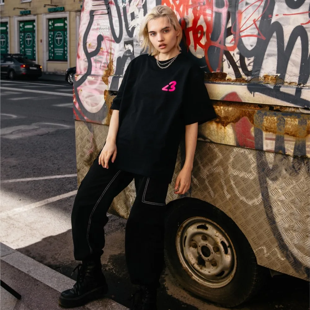 Harajuku Хип-Хоп Oversize Уличная Мужская футболка LIDA Графический принт Y2k Топ с