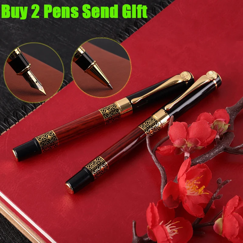 

Hot Selling Full Metal Ink Fountain Pen Office Executive Business Men Signature Gift Writing Pen Buy 2 Send Gift