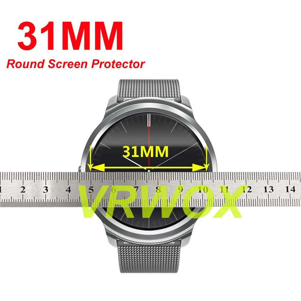 3Pcs Universal Round 22-40mm TPU  Protector Proteck Watch Anti-Scratch, Anti-Fingerprint, Bubble Free