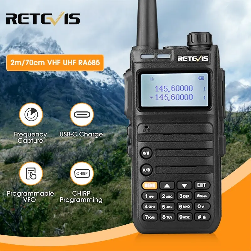 Station Long Range Walkie Talkie Profesional Uhf Vhf Usb Typ