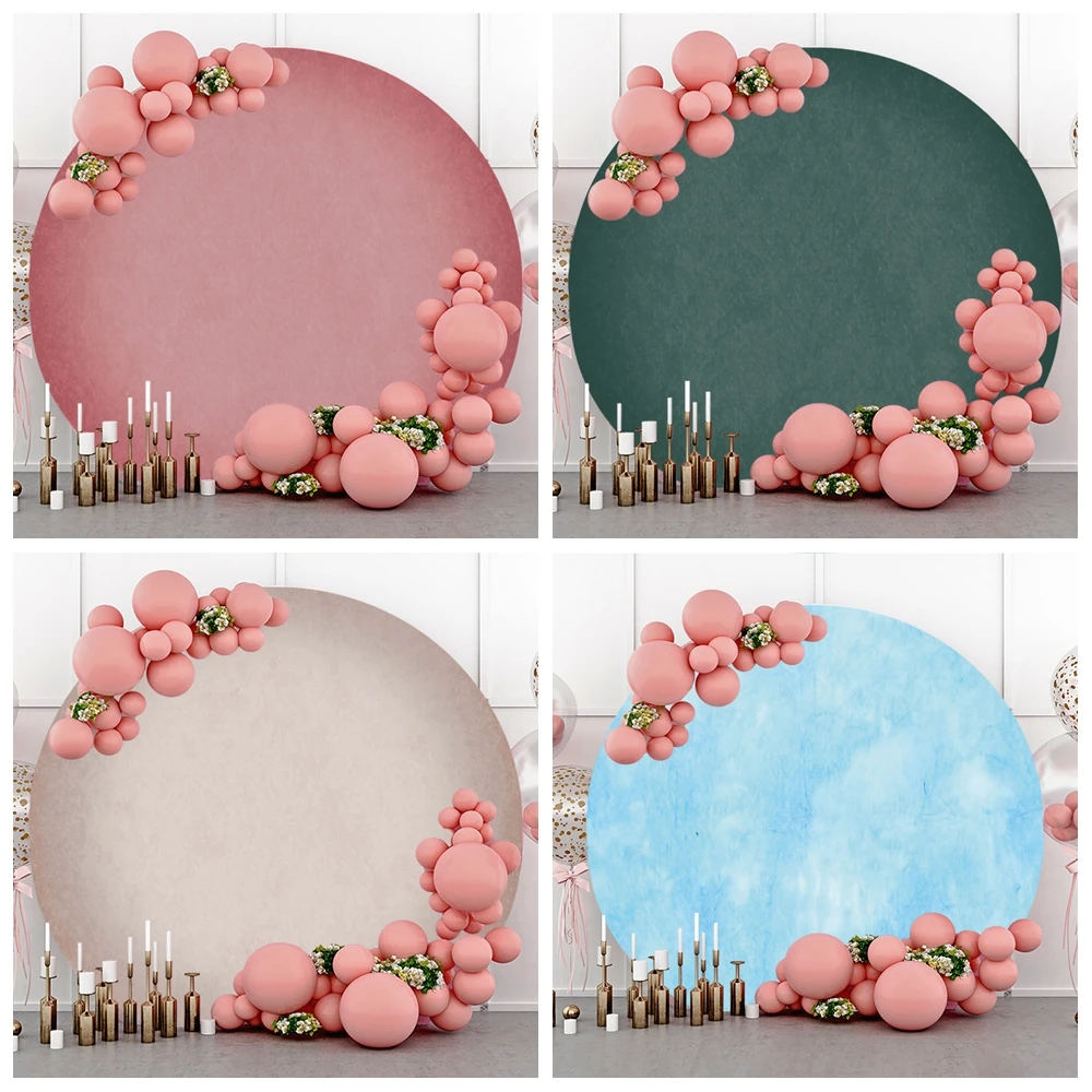 Абстрактный градиентный круглый фон для фотостудии новорожденный ребенок день