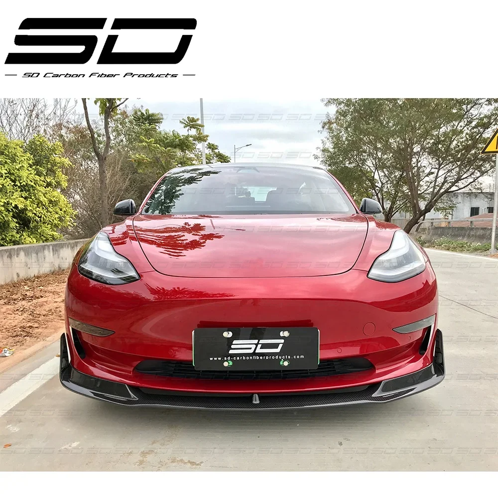 Полный комплект из сухого углеродного волокна V-Style для Te-sla Model 3
