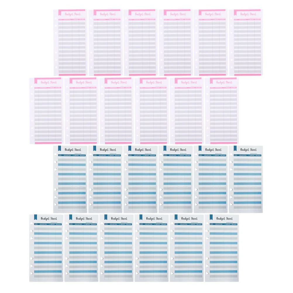 

24pcs Expense Tracking Helper Expense Tracking Sheets Cash Budget Sheets Cash Record Cards Consumption Cards for Home Record