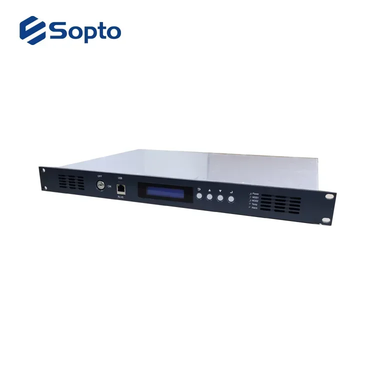 Оптический передатчик Sopto 1550 нм CATV с прямой модуляцией 7 дБм 220 В переменного тока