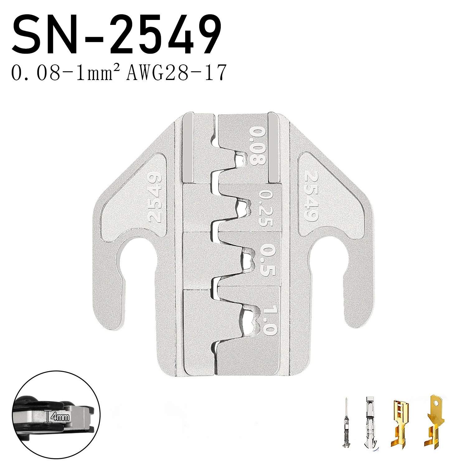 

Сменные обжимные губки Lekon SN-58B/02C/2546B/2549/6/06WF/03H 4 мм