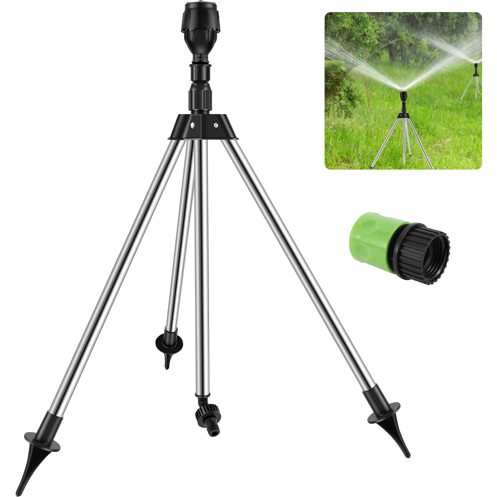 

Разбрызгиватель садовый вращающийся на 360 градусов с 5 режимами работы