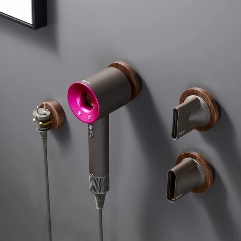 Настенный держатель для фена Dyson настенная подставка из массива дерева