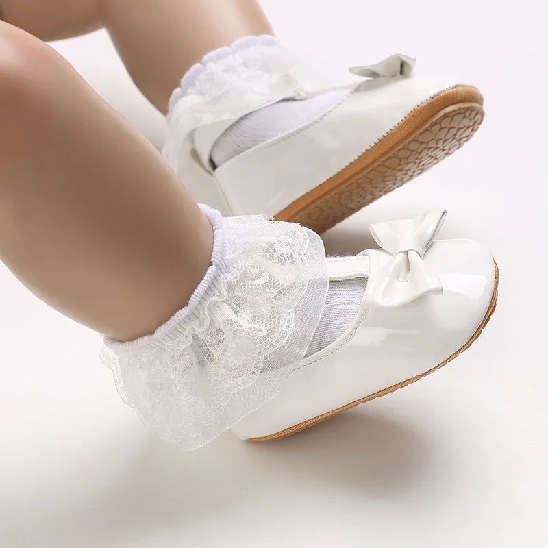 

Демисезонная обувь для принцессы, детская прогулочная обувь с мягкой подошвой, обувь из искусственной кожи для младенцев, начинающих ходить