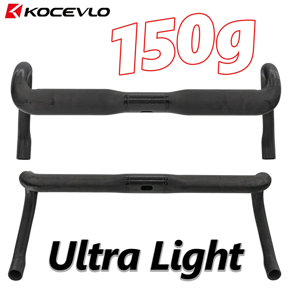 

Kocevlo SL Road Carbon handlebar ultra light 150g Gravel road bike handlebar 31.8mm Compatible internal cabling system