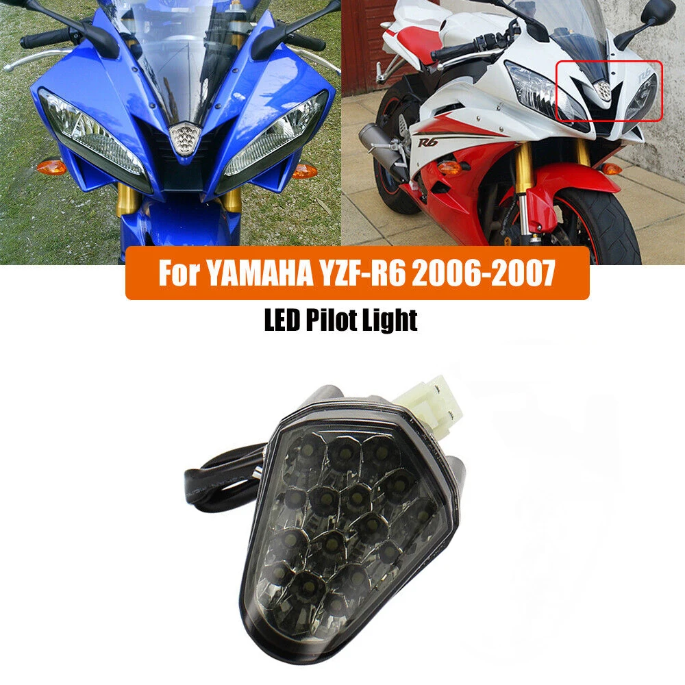 Для YAMAHA R6 2006 2007 передние фары Противотуманные светодиодные