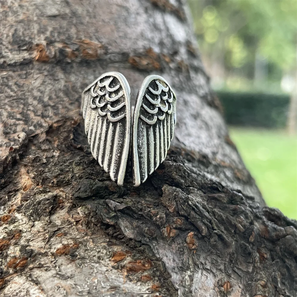 

Angel Fairy Wings Gothic Accessories Adjustable Rings For Women Jewlery Dropshipping
