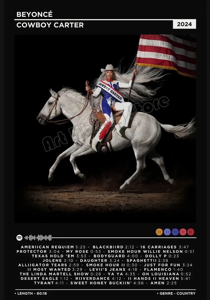 

Настенная картина "Diva Beyonce Cowboy Carter Act II"