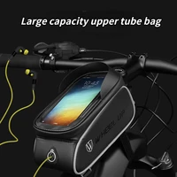 large capacity waterproof sunscreen bicycle bag front beam car front bag tube bag anti splashing bag cycling equipment