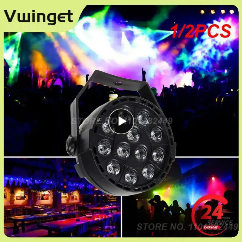 

1/2PCS Mini Led Par 12x3W RGBW 4 Color/Voilet-UV Wash Lighting For DJ Party Club Disco Family 8 channels DMX 512 Master/Save