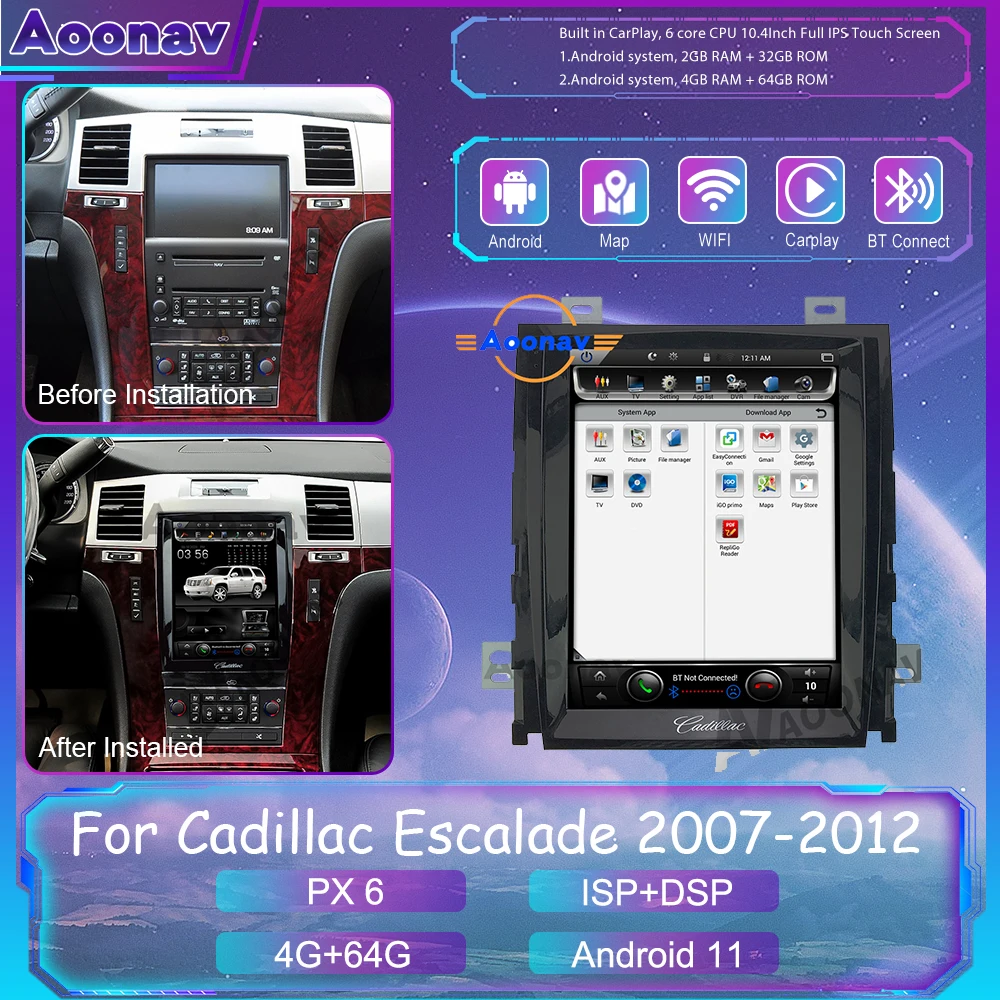 Автомагнитола с сенсорным экраном для Cadillac Escalade 2007 2008-2009 автомобильные
