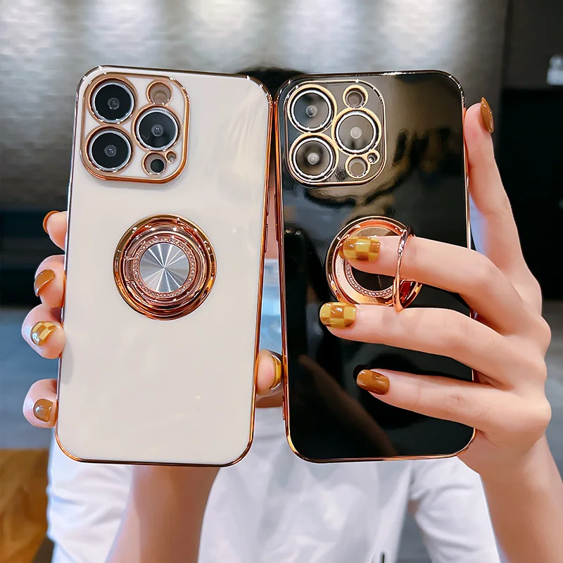 Трехцветный силиконовый чехол-кольцо для IPhone 13 13Promax 13Pro 12Promax |