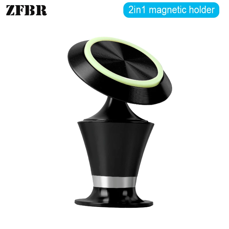 

2in1 Magnetic Phone Holder Car Mobile Stand 360 Rotation Air vent clip Paste GPS Navigation Car Phone Holder Mount
