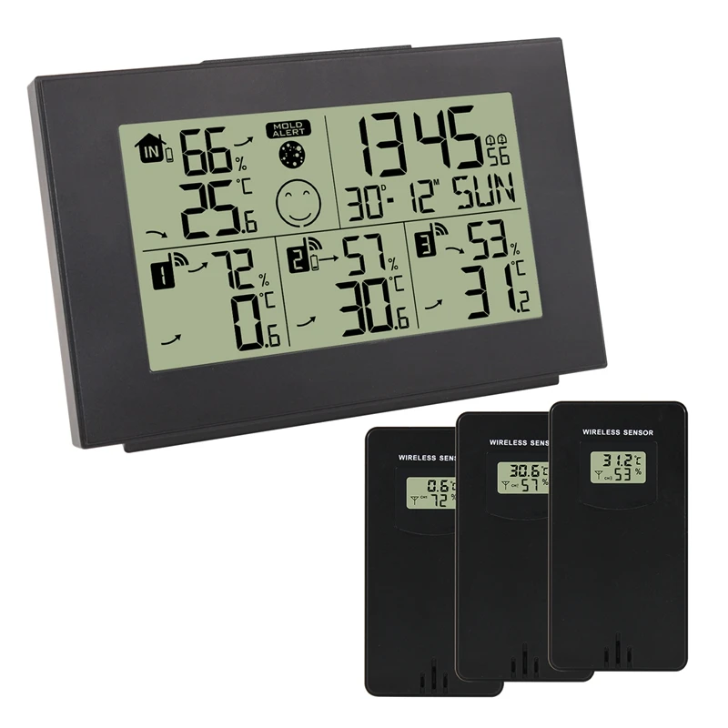 Indoor/outdoor Digital Lcd Thermometer Hygrometer Trend Mold