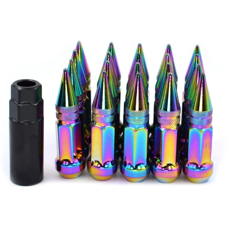 

Car pointed wheel screw Forged steel bullet lengthened tire nut Personalized capped cone nut Auto Replacement Parts