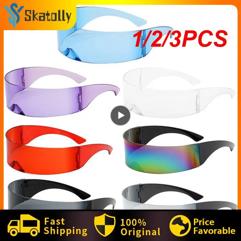 

1/2/3 шт., ветрозащитные зеркальные солнцезащитные очки