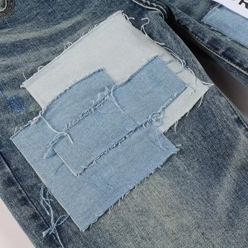Индивидуальные трендовые брендовые джинсы осенне-зимние модные новые винтажные