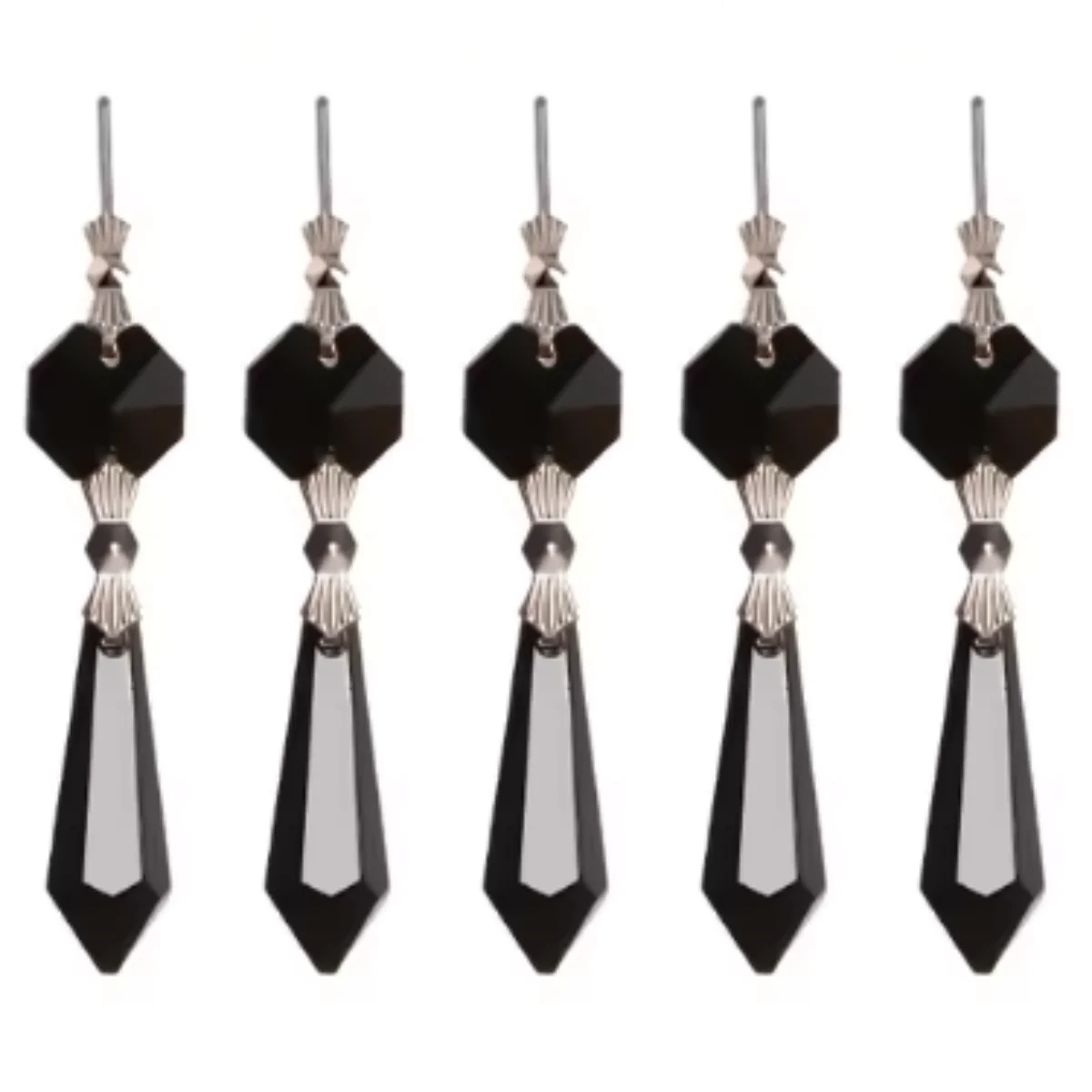 Camal 5 шт./лот 38 мм хрустальный кулон в форме капли с булавками-бабочкой, лампа, люстра, призма, часть, подвесной домашний декор, аксессуары для освещения, вечерние