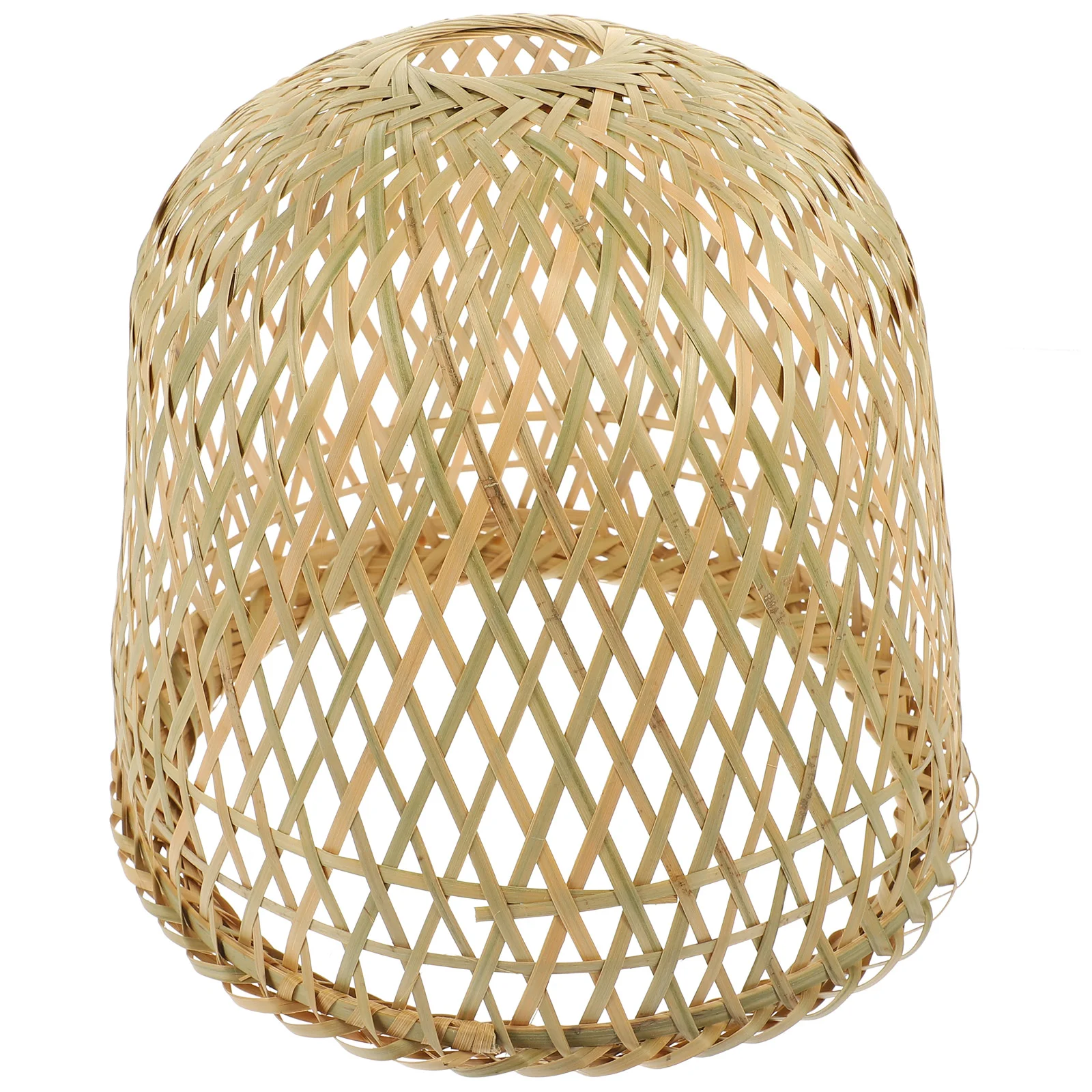 

Bamboo Lampshade Table Dome Light Bulb Decor Floor Ceiling Covers Indoor Basket Pendant