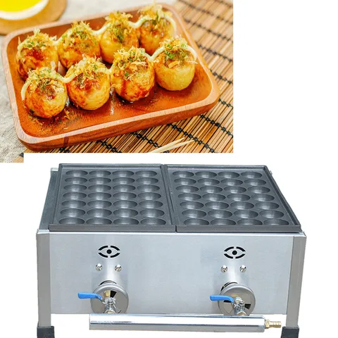 Газовый Тип 40 мм мяч размер Takoyaki машина устройство для приготовления такояки антипригарная Takoyaki сковорода для выпечки Осьминог машина для перепелов