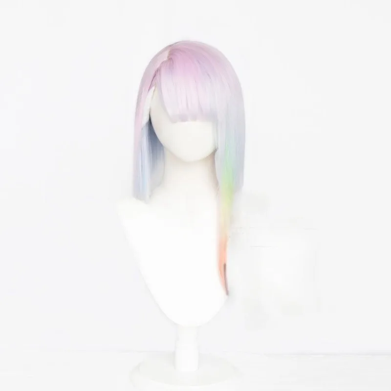 KUCLUT розовый киберпанк парик 45 см